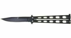 Couteau Papillon Acier Noir