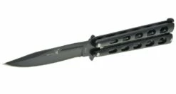 Couteau Papillon Acier Noir -France Des Couteaux Soldes 2024 couteau papillon acier noir 4