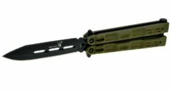 Couteau Papillon Kaki -France Des Couteaux Soldes 2024 couteau papillon kaki 5